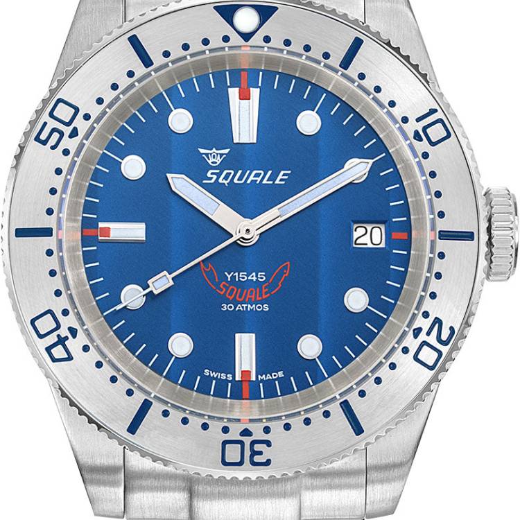 Squale Watch 1545 Steel Blue Bracelet