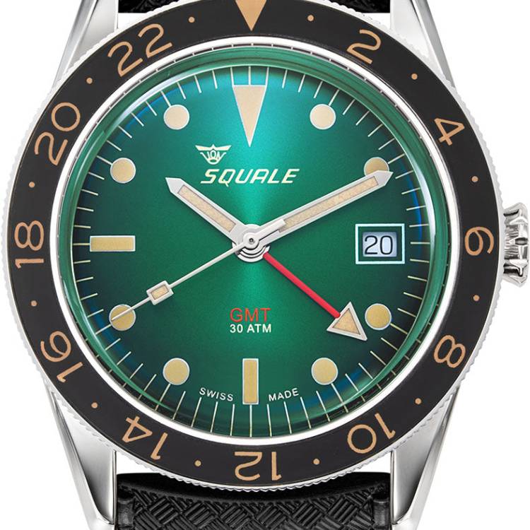 Squale Watch SUB-39 GMT Vintage Green