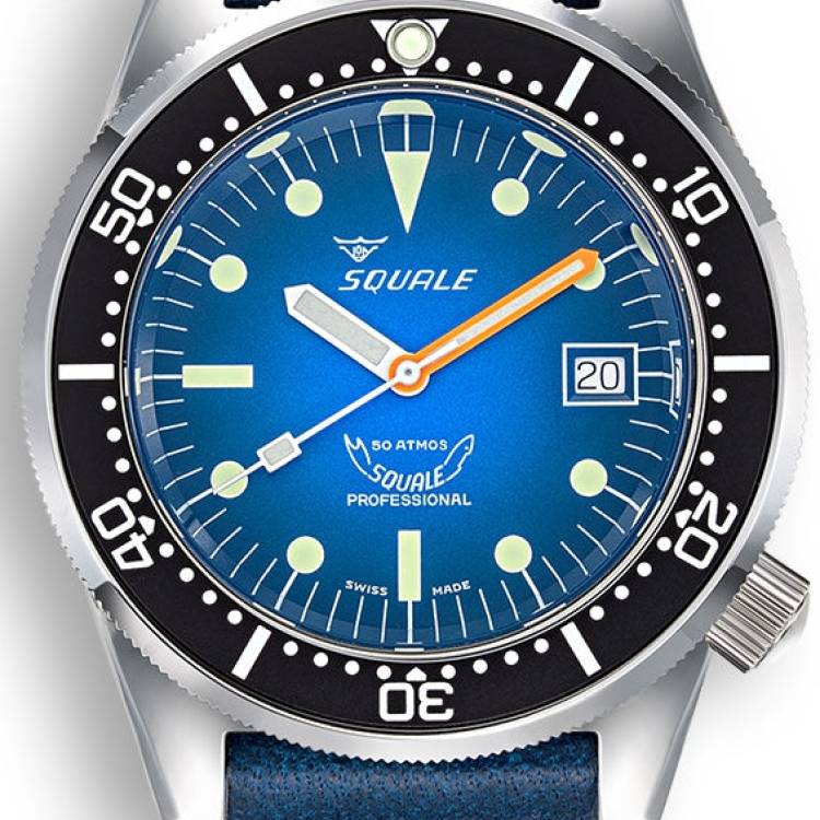 Squale Watch 1521 Blue Ray