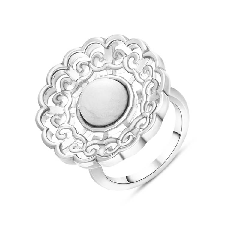 Sterling Silver Carrara Window Ring - Silver
