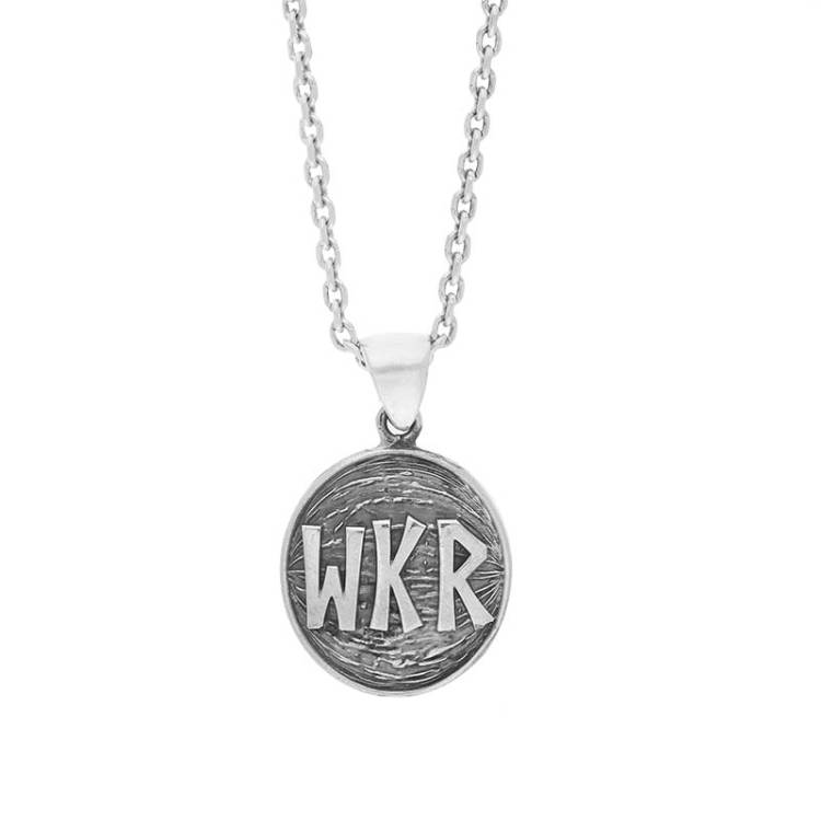 Sterling Silver Whitby Krampus Run Pendant Necklace - Silver