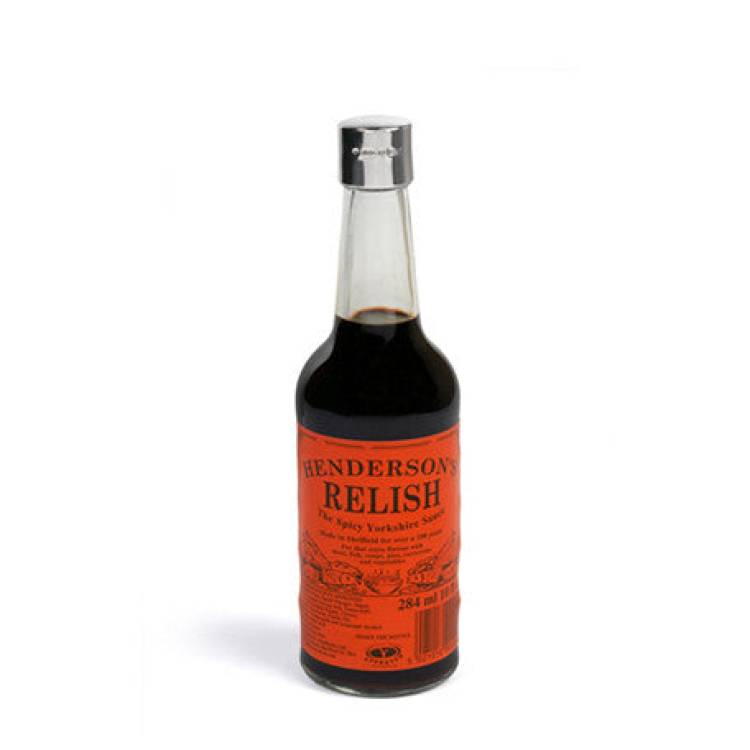 Sterling Silver Lid Hendersons Relish Bottle D