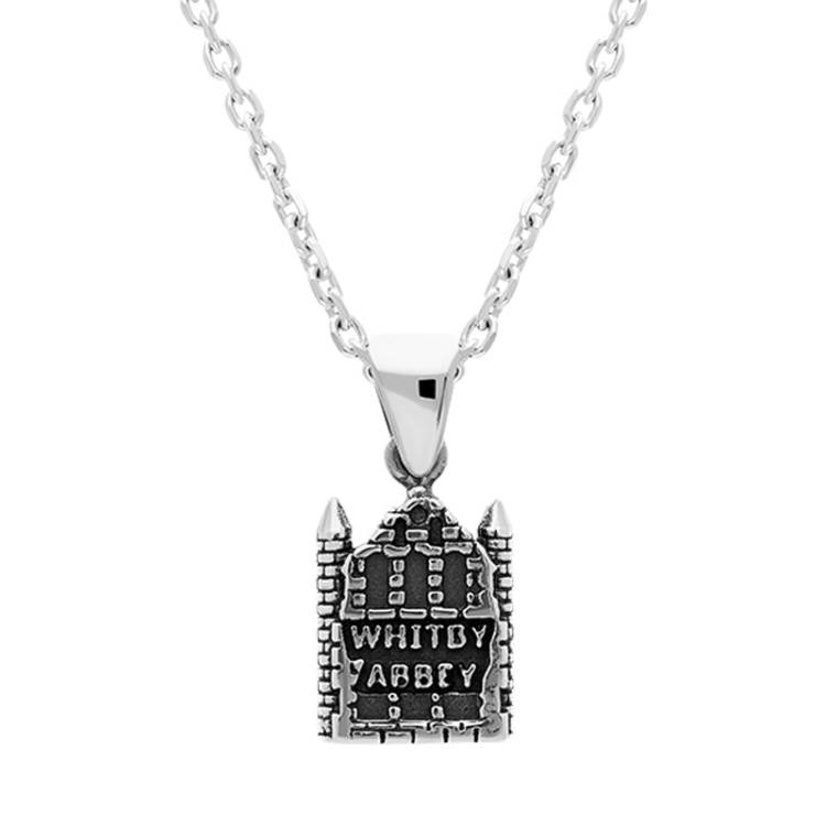 Sterling Silver Whitby Abbey Necklace - Silver