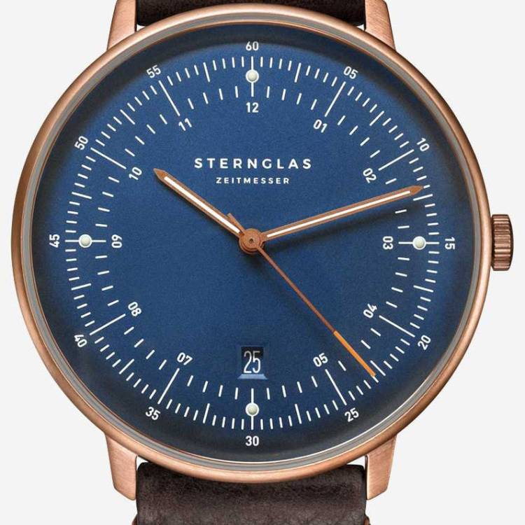 Sternglas Watch Hamburg Blue Bronze