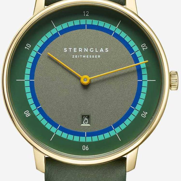 Sternglas Watch Naos XS Edition Argo Dark Green 