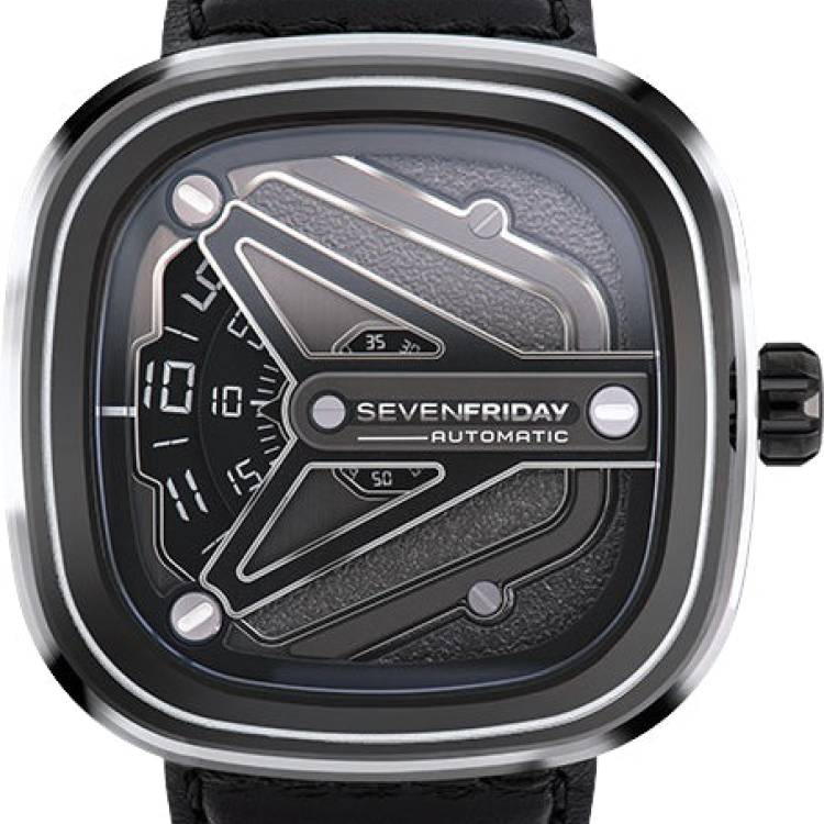 SevenFriday Watch M3/08 Chrome - Black