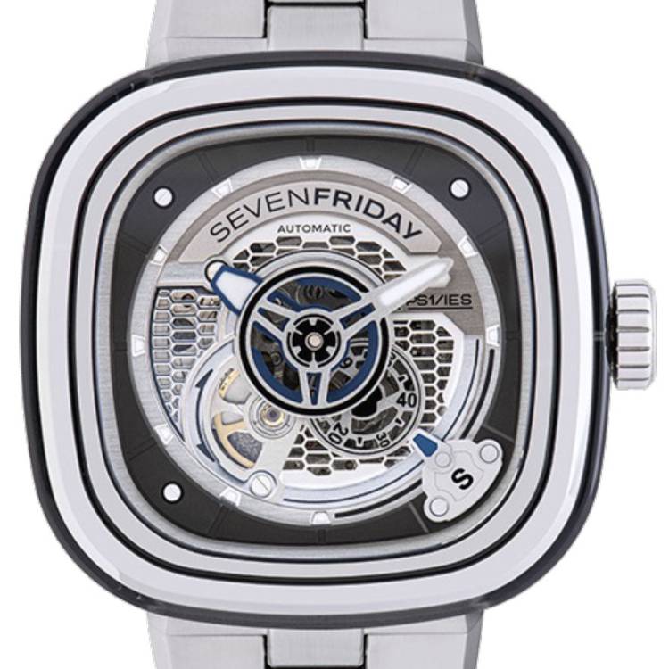 SevenFriday Watch PS1/01/M Bracelet - Silver