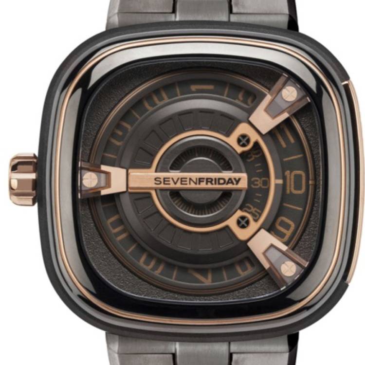 SevenFriday Watch M2/02/M Copper Bracelet - Black