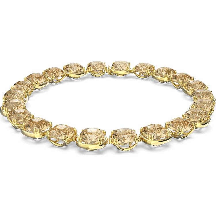 Swarovski Harmonia Yellow Gold Tone Plated Gold Tone Crystal Choker - Gold