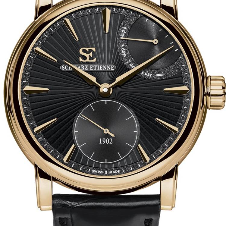 Schwarz Etienne Watch Roma Power Reserve - Black