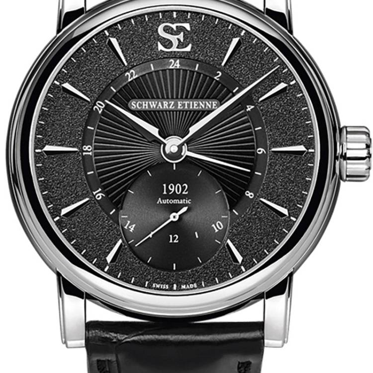 Schwarz Etienne Watch Roma GMT - Black