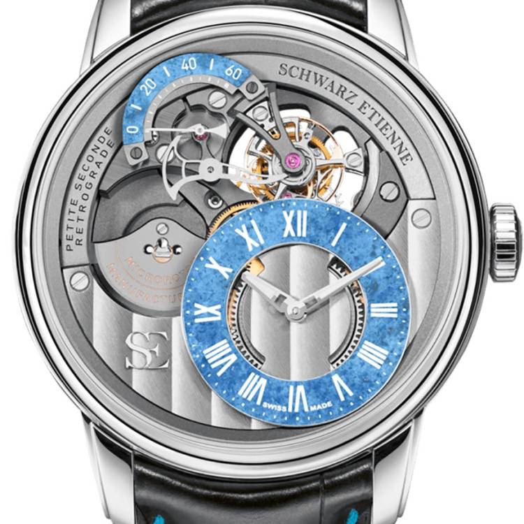 Schwarz Etienne Watch La Chaux De Fonds Tourbillon Retrograde Small Second - Grey