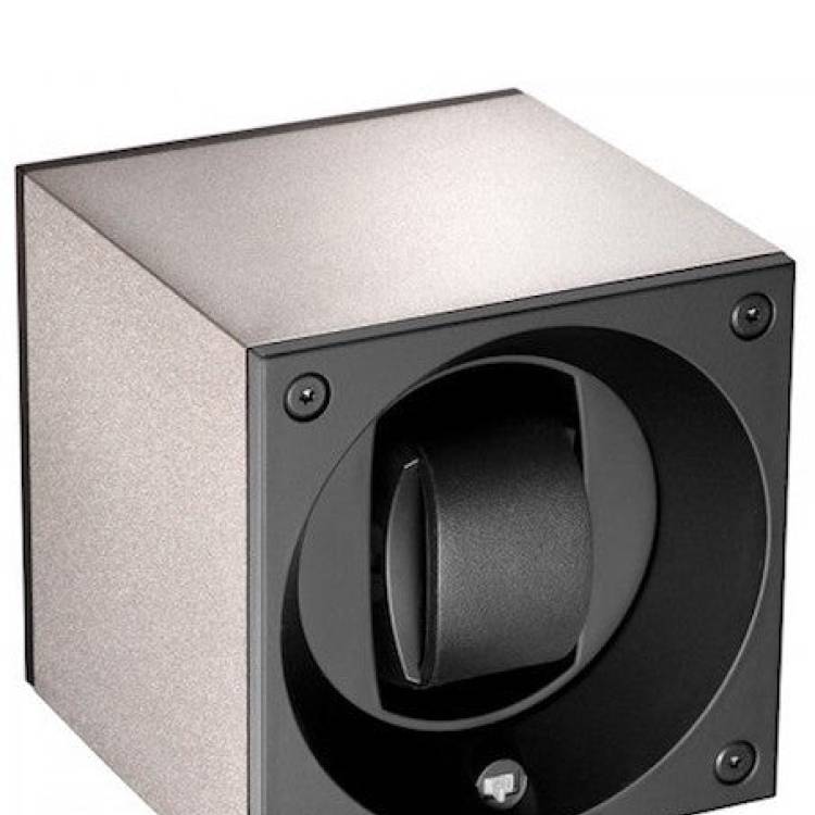 Swiss Kubik Watch Winder Single Silver - Silver