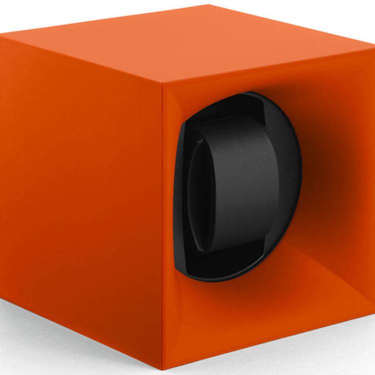 Swiss Kubik Watch Winder Single Startbox Orange - Orange