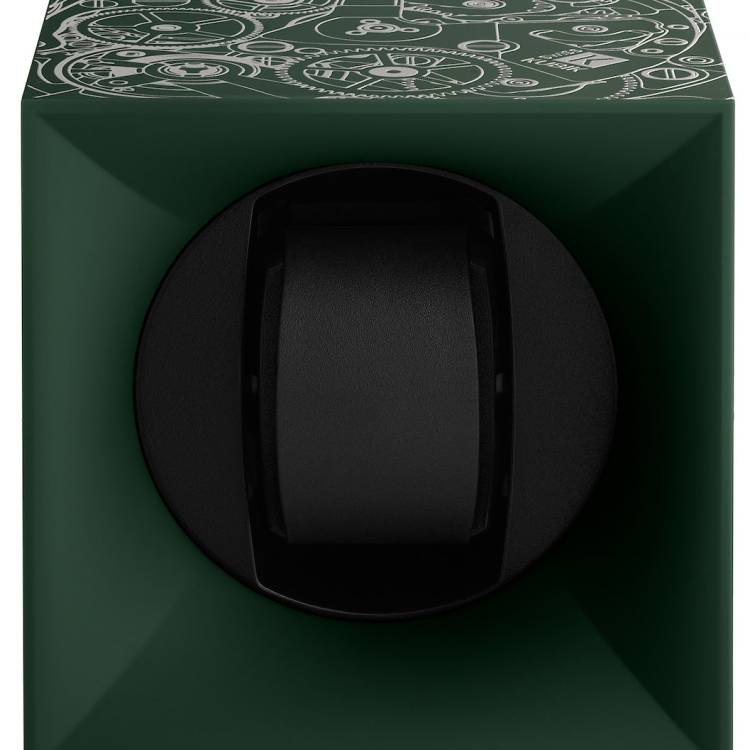 Swiss Kubik Watch Winder Single Startbox Green Print