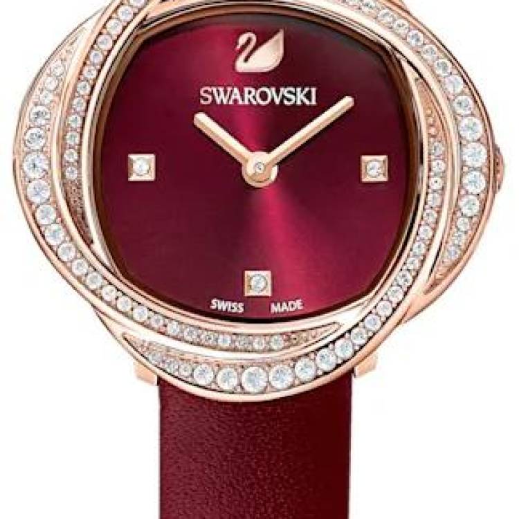 Swarovski Watch Crystal Flower - Red