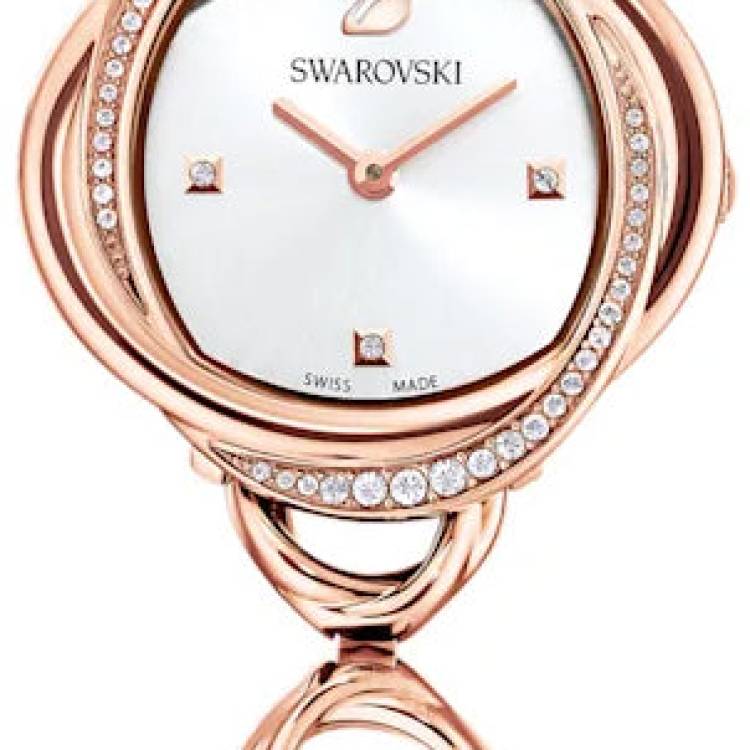 Swarovski Watch Crystal Flower Bracelet - Silver