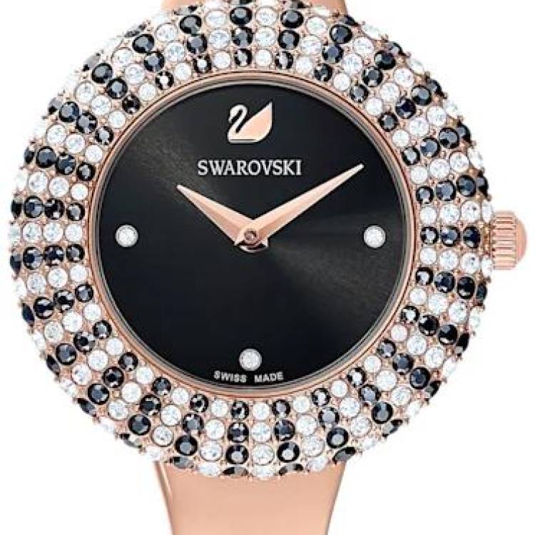 Swarovski Watch Crystal Rose Bracelet - Black
