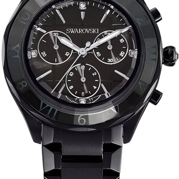 Swarovski Watch 39mm Black PVD Bracelet