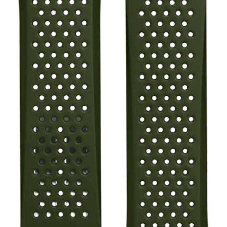 TAG Heuer Strap Rubber Khaki BT6266 - Green