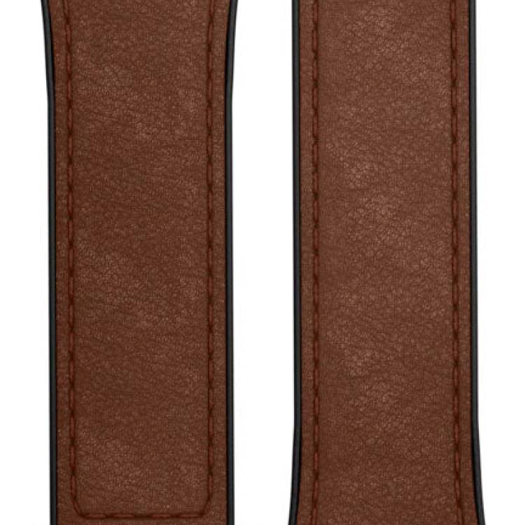 TAG Heuer Strap Bi-Material Leather Brown BT6270 - Brown