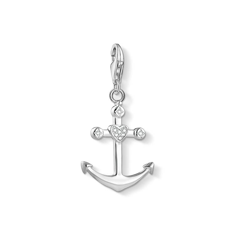 Thomas Sabo Charm Club Sterling Silver Anchor Collectable Charm - Silver