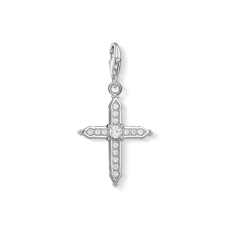 Thomas Sabo Charm Club Sterling Silver Cross Collectable Charm - Silver
