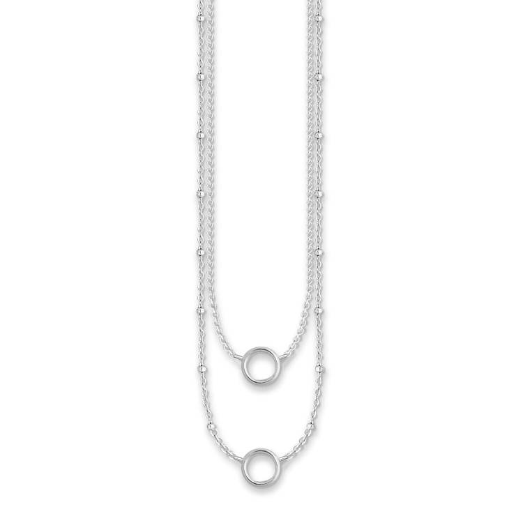 Thomas Sabo Charm Club Sterling Silver Double Necklace - Silver