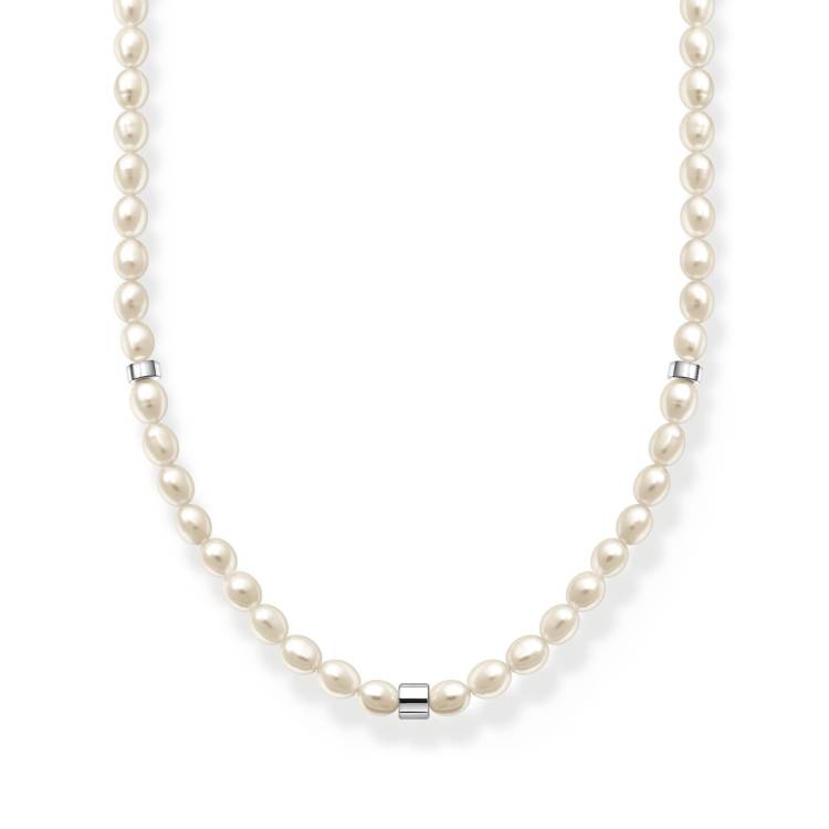 Thomas Sabo Charm Club Sterling Silver Pearl Necklace - Silver
