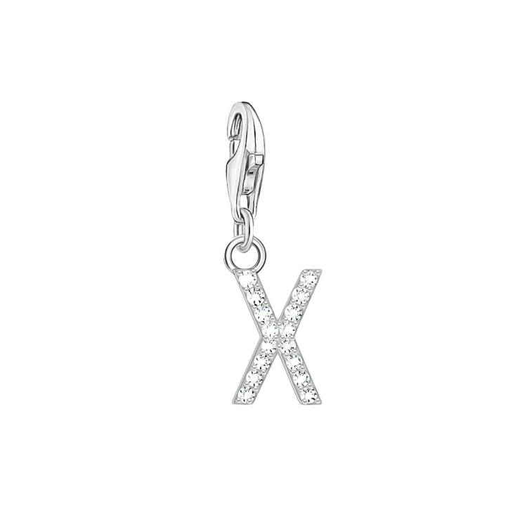 Thomas Sabo Charmista Sterling Silver Letter X Charm Pendant