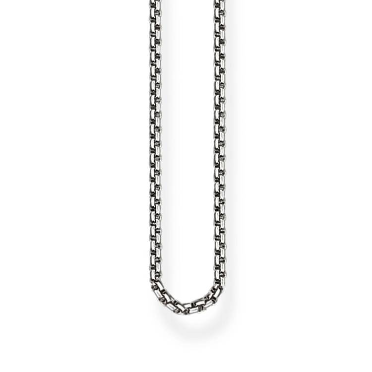 Thomas Sabo Glam And Soul Sterling Silver Blackened Venezia Chain 50cm - Silver