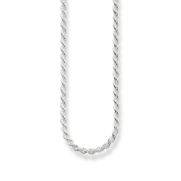 Thomas Sabo Glam And Soul Sterling Silver Cord Chain - 50cm - Silver