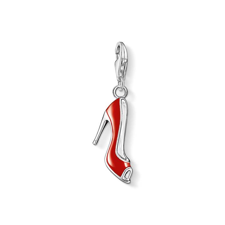 Thomas Sabo Sterling Silver Red Shoe Charm - Silver