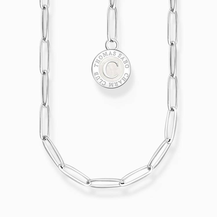 Thomas Sabo Sterling Silver Charmista Member Charm Necklace with Coin - 45cm