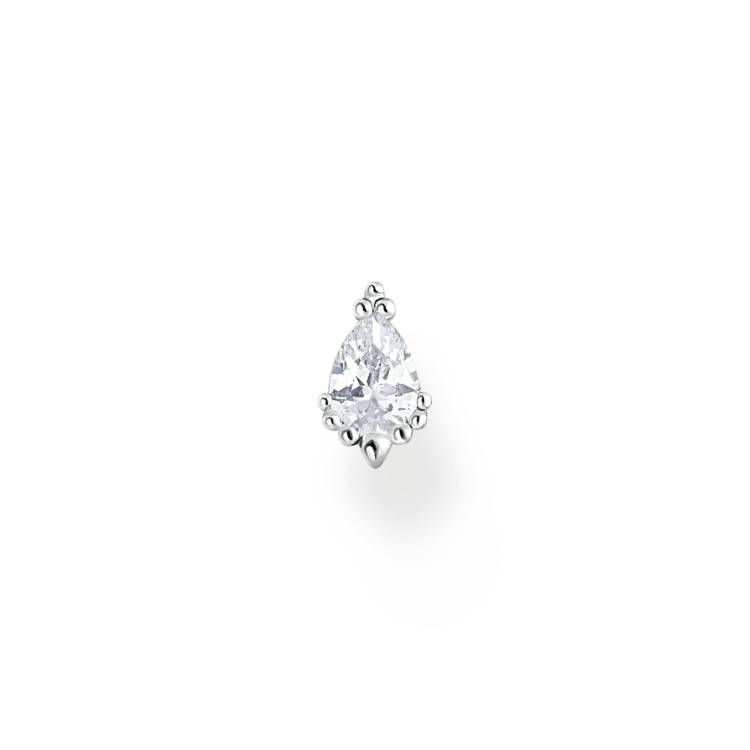 Thomas Sabo Sterling Silver Ice Crystal Single Stud Earring - Silver