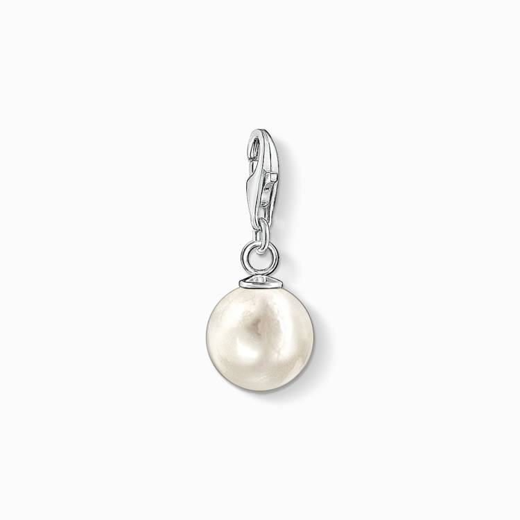 Thomas Sabo Sterling Silver Pearl Charm - Silver