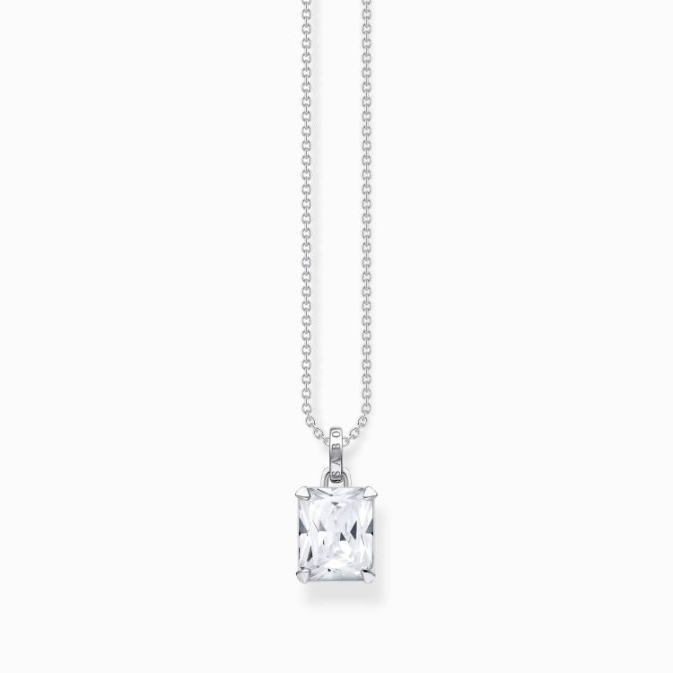 Thomas Sabo Sterling Silver White Stones Necklace
