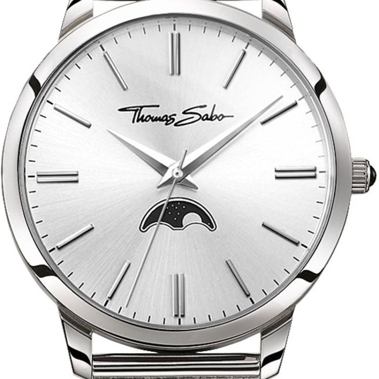 Thomas Sabo Watch Glam Spirit Moonphase Mens - Silver