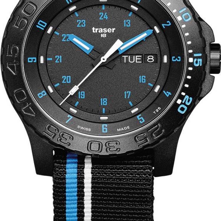 Traser H3 Watch Tactical Adventure P66 Blue Infinity - Black
