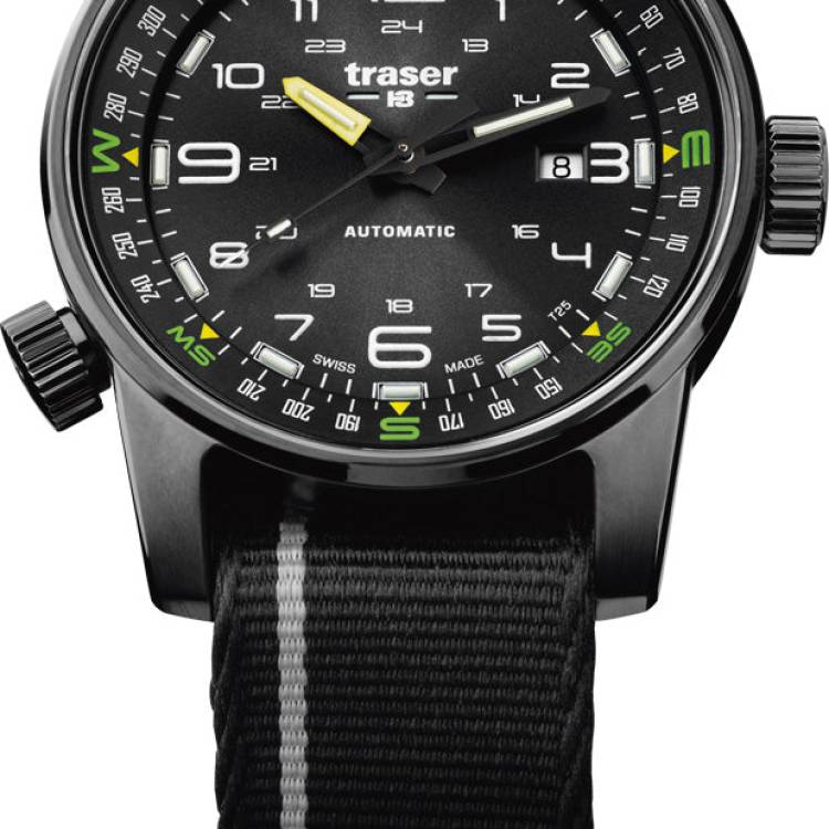 Traser H3 Watch Tactical Adventure P68 Pathfinder Automatic Black - Black