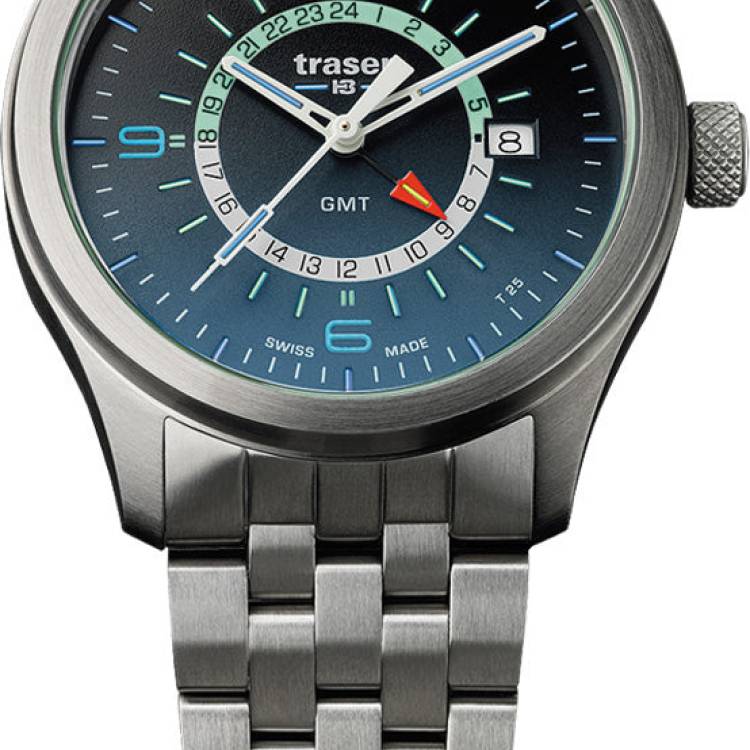 Traser H3 Watch Active Lifestyle P59 Aurora GMT Blue - Blue