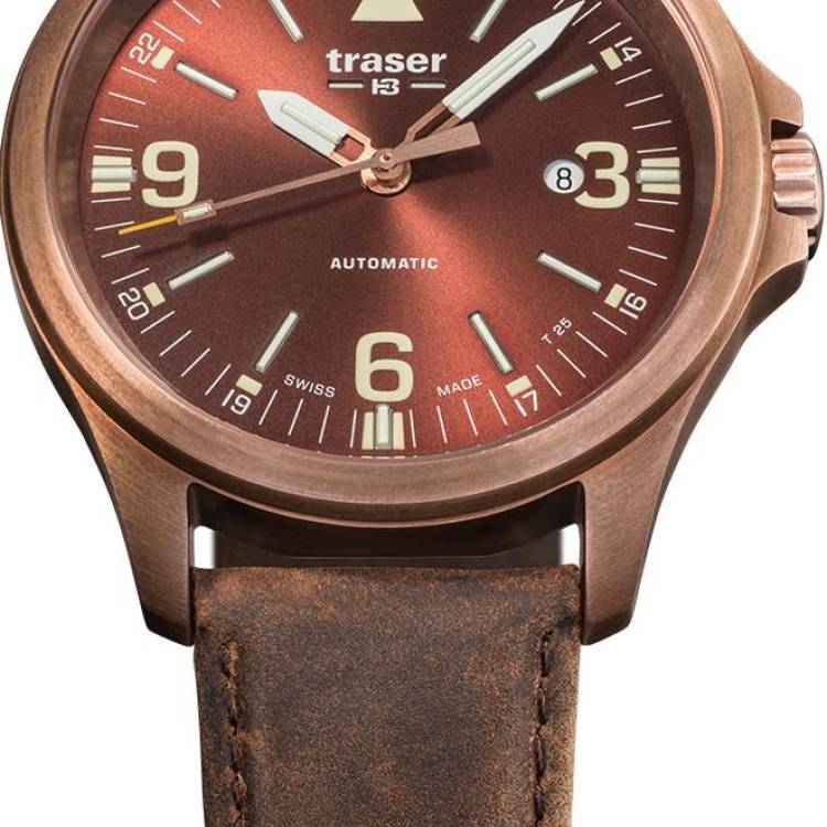 Traser H3 Watch Active Lifestyle P67 Officer Pro Automatic Bronze Brown - Brown