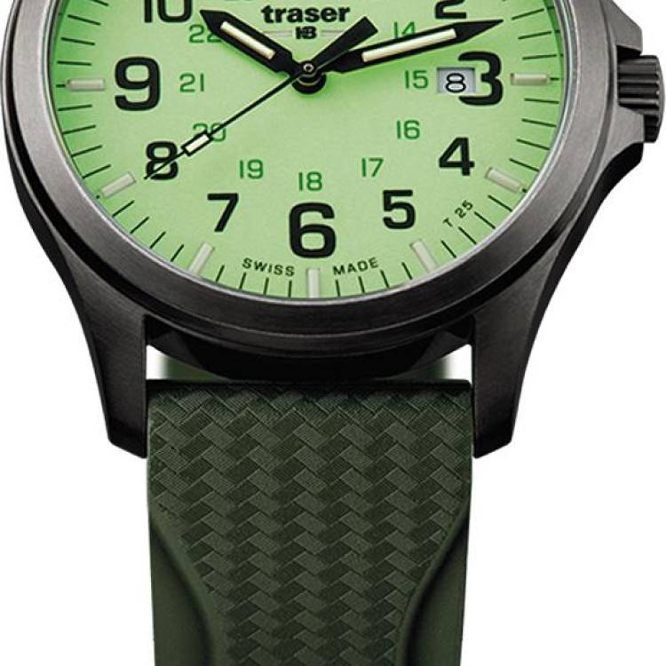 Traser H3 Watch Active Lifestyle P67 Officer Pro GunMetal Lime - Green
