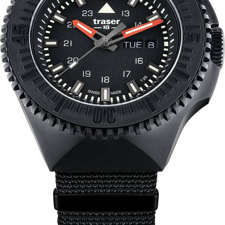 Traser H3 Watch P69 Black Stealth Black Nato - Black