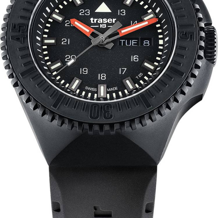 Traser H3 Watch P69 Black Stealth Black Rubber