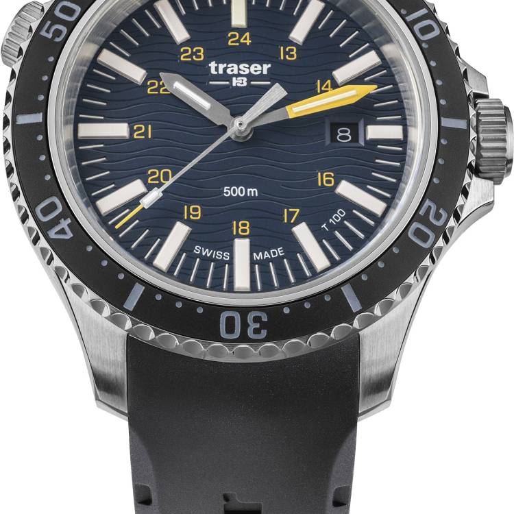 Traser H3 Watch P67 Diver T100 Blue Rubber