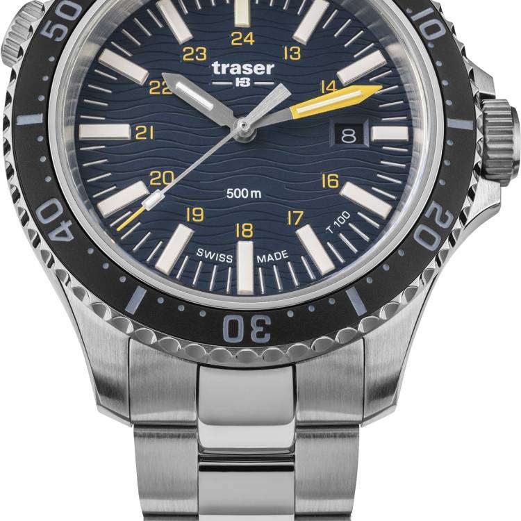 Traser H3 Watch P67 Diver T100 Blue Bracelet - Blue