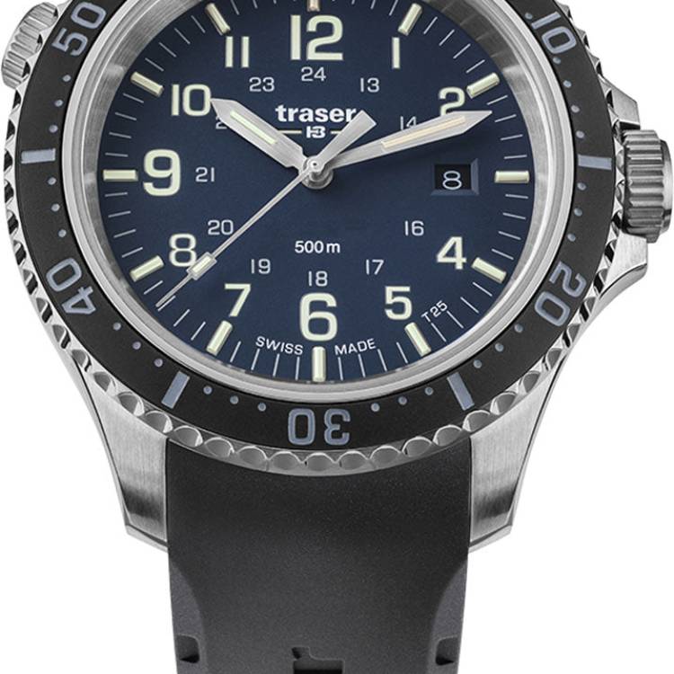 Traser H3 Watch P67 Diver Blue Rubber - Blue