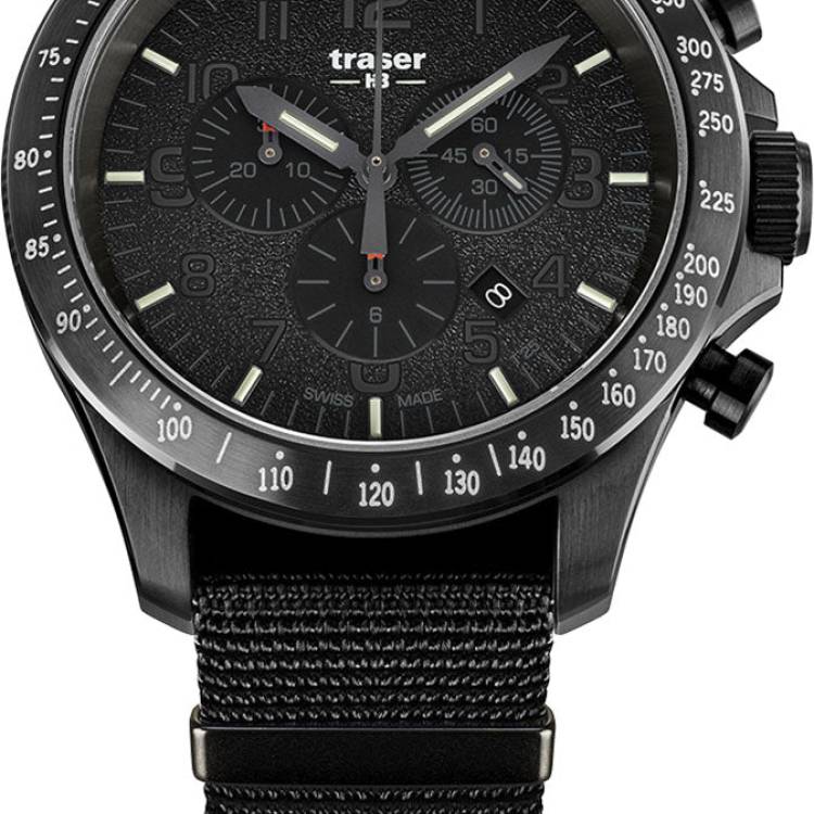 Traser H3 Watch P67 Officer Pro Chrono Black Nato