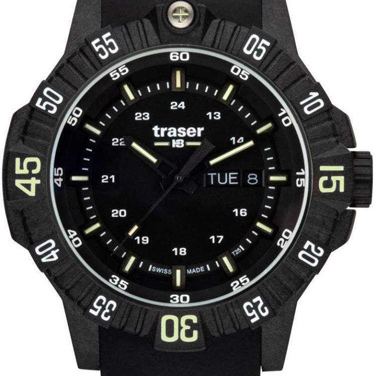 Traser H3 Watch Tactical P99 Q Black Rubber - Black